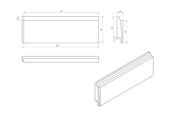 Навесной фасад PETRA в деталях – панель, профиль, крепление